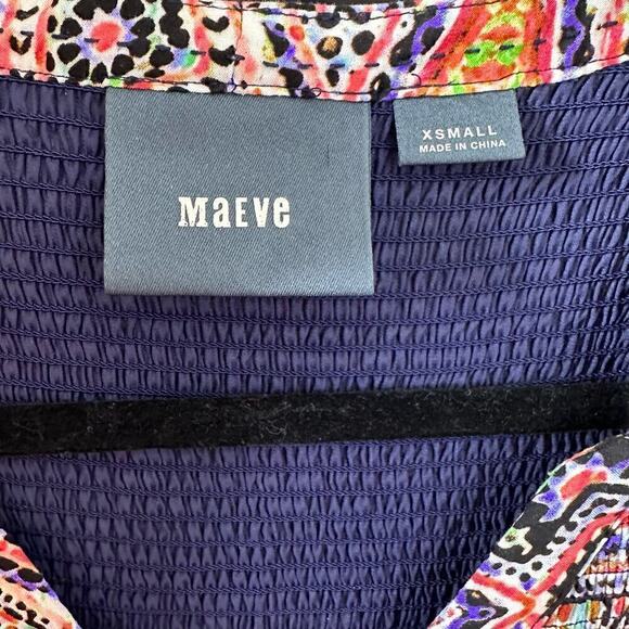 Anthropologie Maeve Tiled Amethyst Dress Women's Size XS - Picture 4 of 5